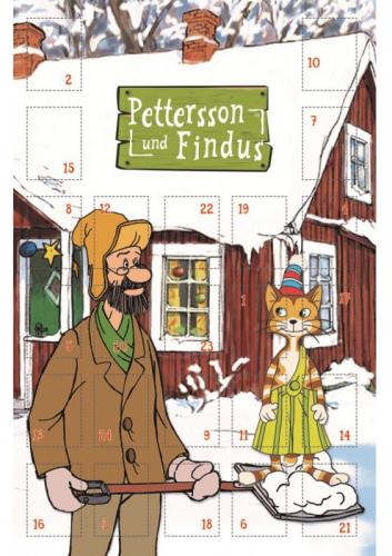 Pettersson und Findus Adventskalender-Karte - Trötsch Verlag