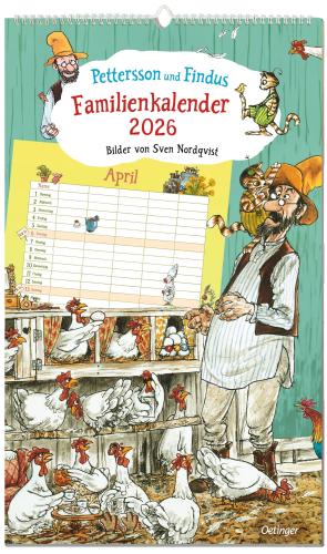 Pettersson und Findus Familienkalender 2026 - Oetinger Verlag
