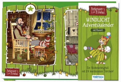 Pettersson & Findus - Windlicht-Adventskalender - Trötsch Verlag