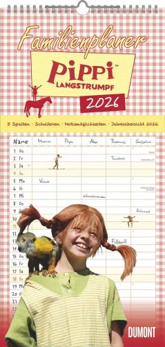 Pippi Langstrumpf Familienplaner 2026 - Dumont