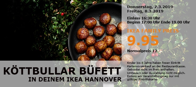 IKEA Köttbullarbüfett © www.ikea.com