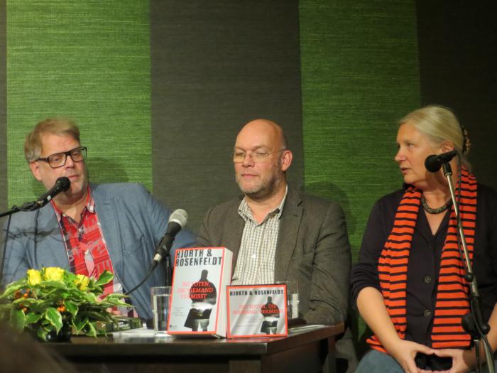 Hans Rosenfeldt, Michael Hjorth, Ulrike Sárkány (NDR Kultur) und Klaus Eberitzsch (Leuenhagen & Paris) © Wolfgang Sander