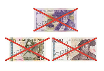 Die alten 20-, 50- und 1000-Kronen-Scheine werden ungültig www.riksbank.se