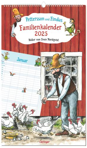 Pettersson und Findus Familienkalender 2025 - Oetinger Verlag